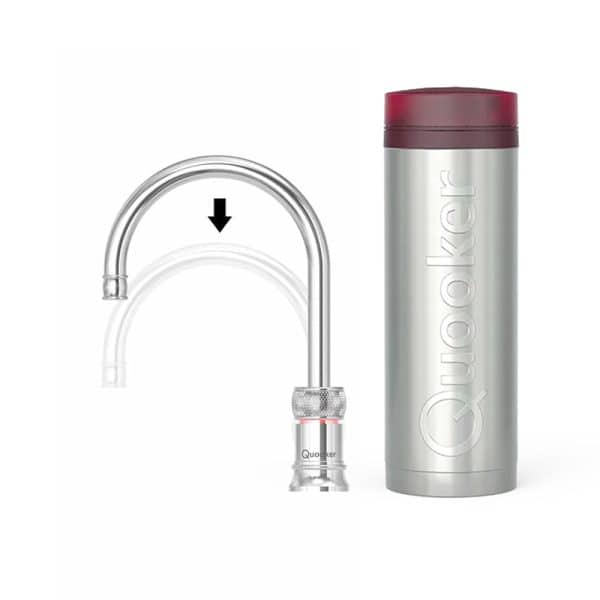 Quooker Classic Nordic Single Tap Fusion Round Inclusief montage service