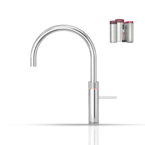 Quooker Chroom Fusion Round 5 in 1 kokend water kraan