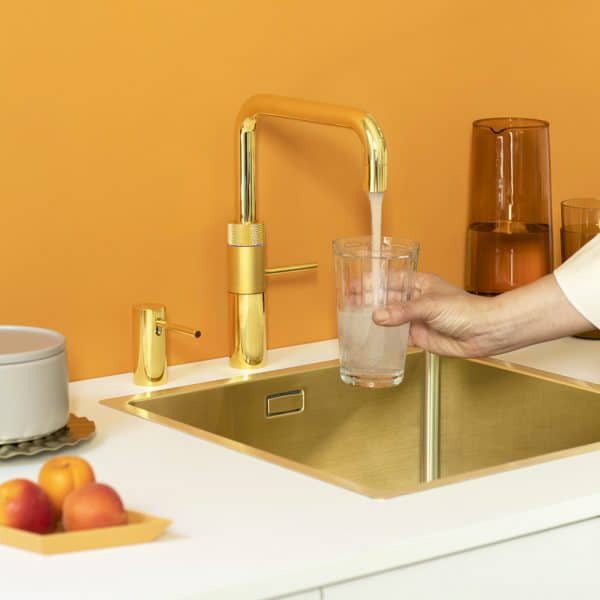 Quooker Fusion Square goud inclusief montage