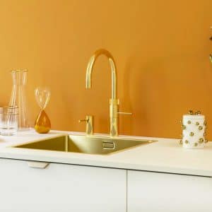 Quooker fusion round goud inclusief montage